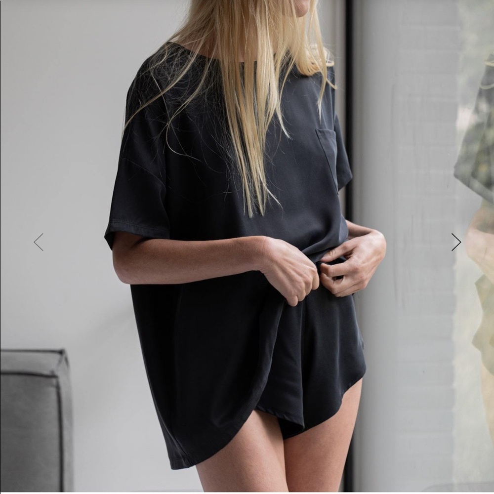 LUNYA Washable Silk Pajama Set - Short + Tee